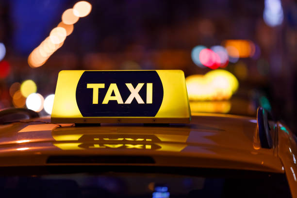istock Yellow taxi cab detail 1146893045