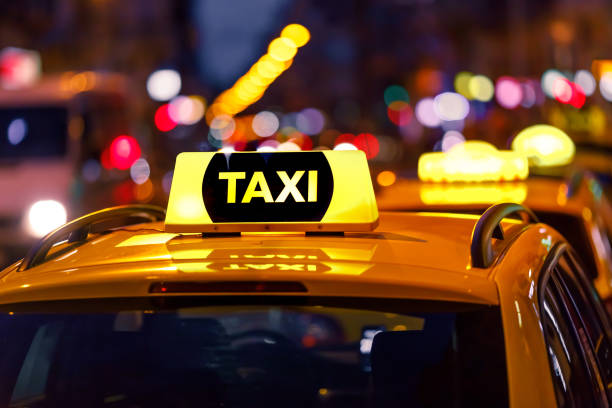 istock Yellow taxi cab detail 1146893056