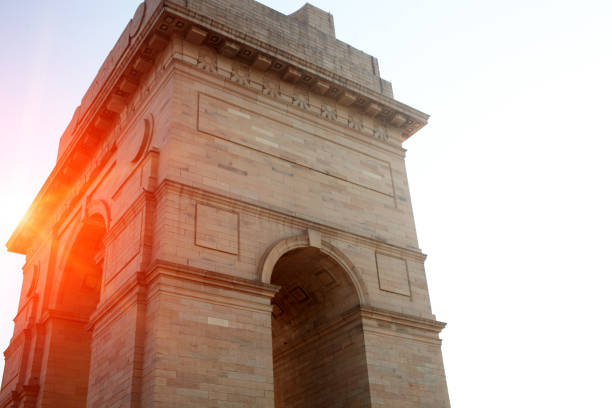 india gate! - mumbai delhi temple india imagens e fotografias de stock