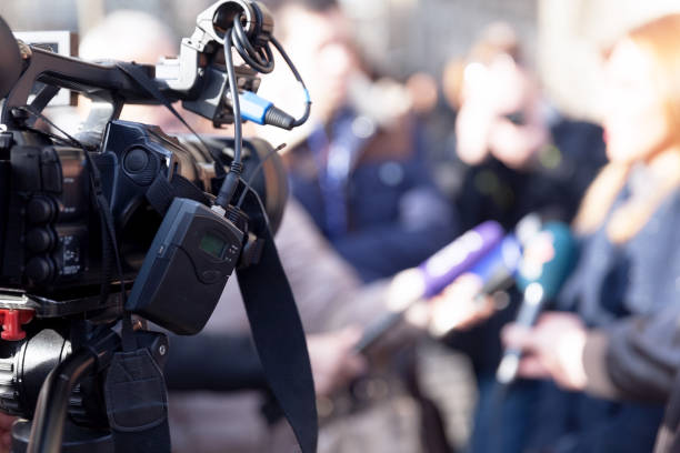 istock Filming media event with a video camera 1146897141