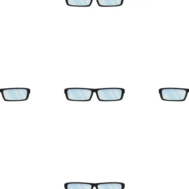 Vector illustration of Sun summer glasses. Pattern