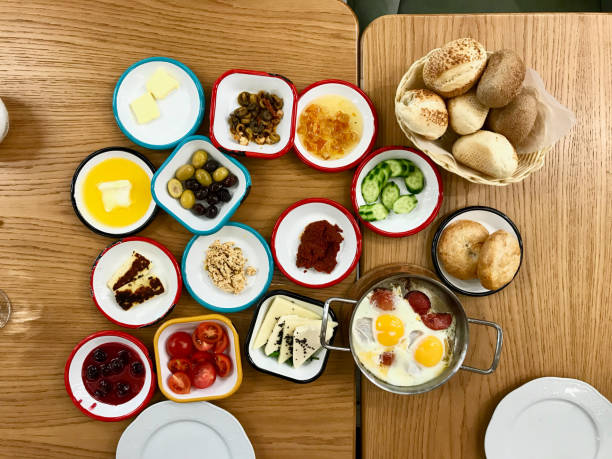istock Turkish Breakfast on Wooden Table at Restaurant. 1146899139
