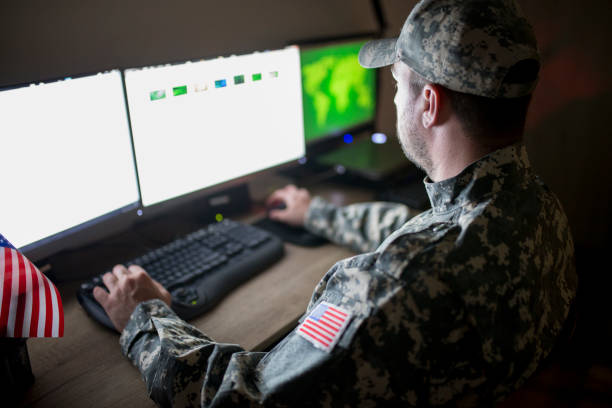 istock American soldier in headquarter control center 1146899695