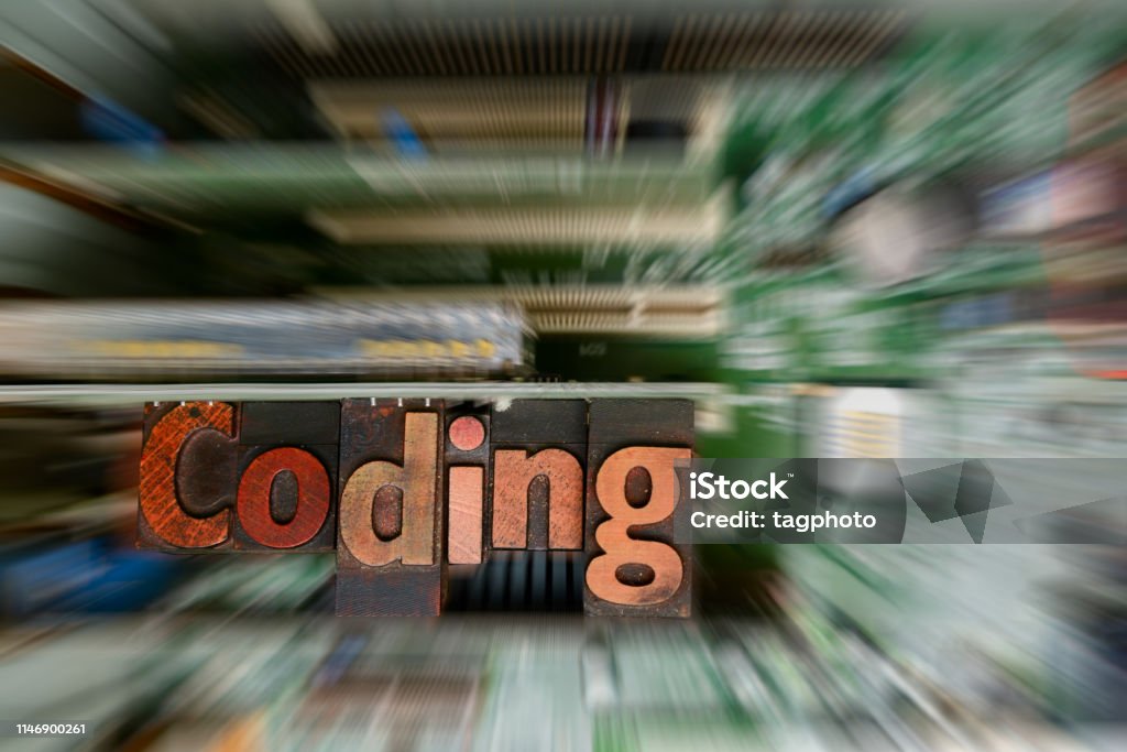 Computer Coding And Programming Stock Photo - Download Image Now ...