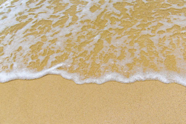 istock Smooth sand and beautiful waves, suitable as a background for writing messages. 1146905641