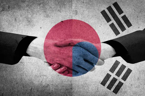 Japan And South Korea Handshake