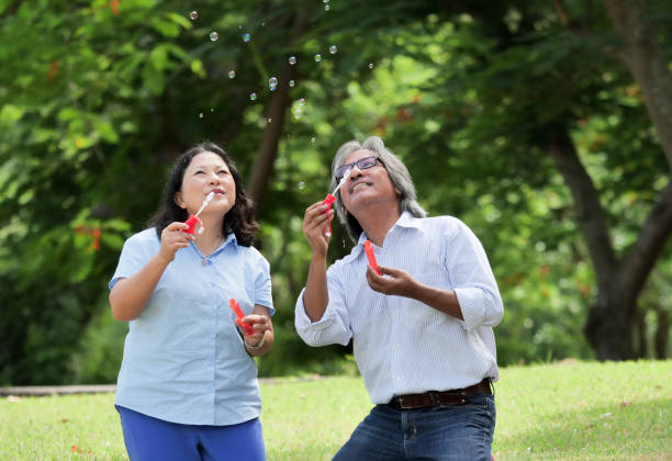 istock Happy senior couple spend the time together 1146914101