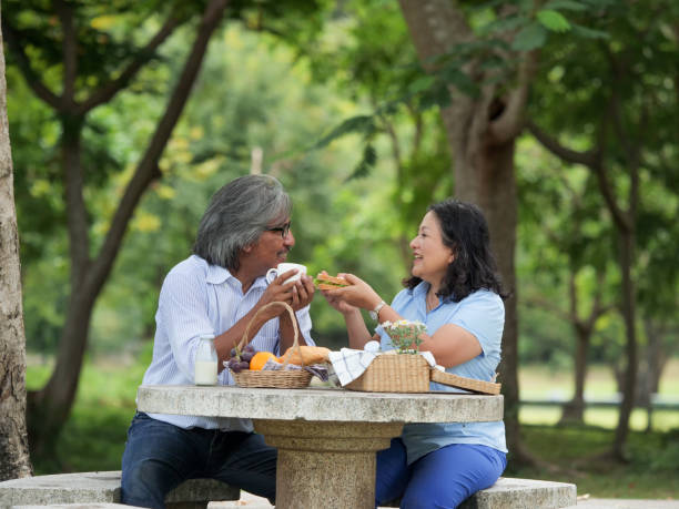 istock Happy senior couple spend the time together 1146914230