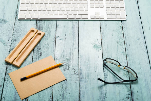 istock Taking a break, eyeglasses, empty recycled paper 1146915388