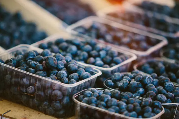 Photo of Blueberries at Farmers' market