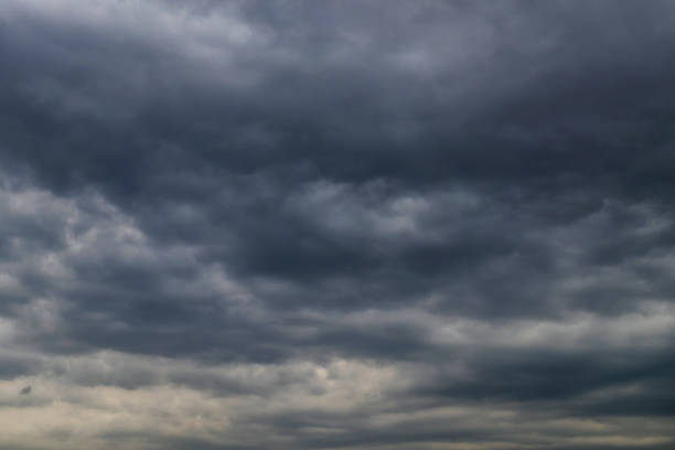 istock Overcast sky with dark clouds, The gray cloud ,Before rain. 1146922592