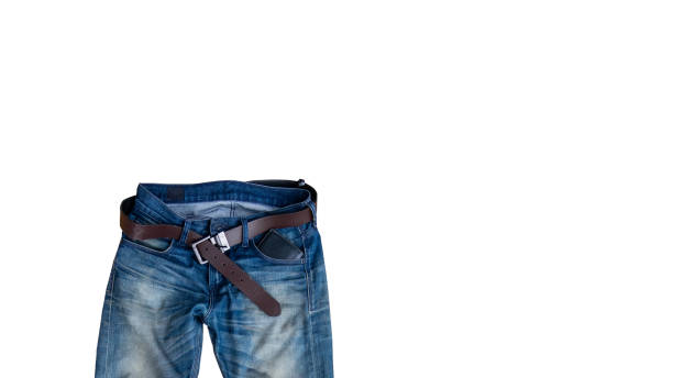 istock Jeans isolated on white background with clipping path. 1146922754