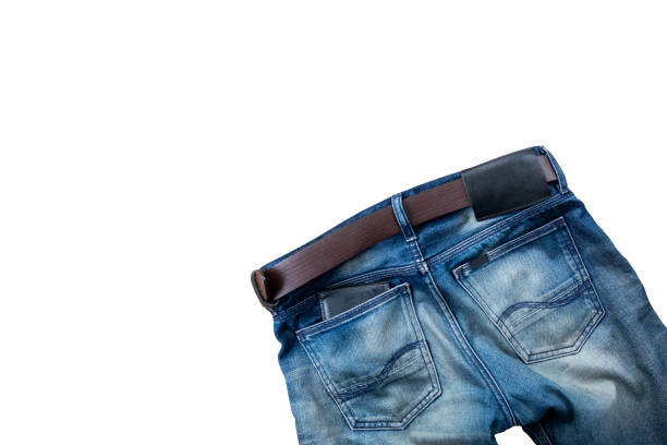 istock Jeans isolated on white background with clipping path. 1146923060