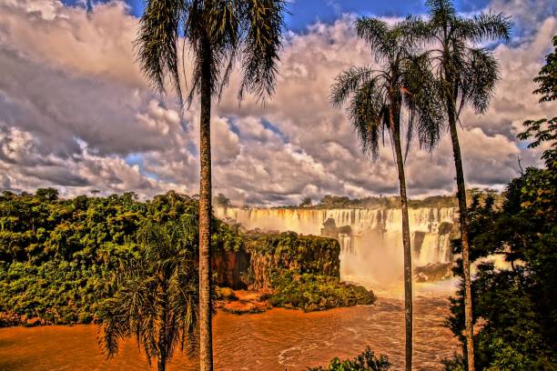 parque nacional das quedas de iguazú, lado de argentina - iguazú - fotografias e filmes do acervo