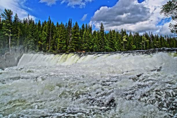 Dawson Falls on the Murtle River in Wells Gray Provincial Park These falls are one of the many attractions in the park clearwater bc stock pictures, royalty-free photos & images