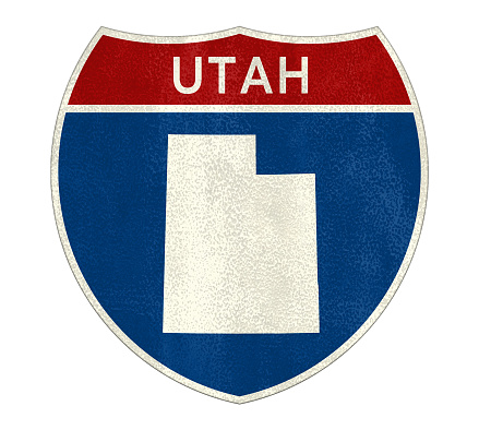 Utah Interstate road sign