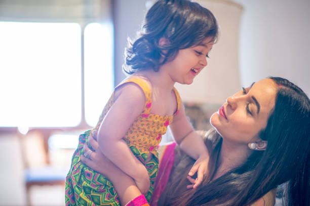istock Beautiful Indian mother and daughter 1146933768