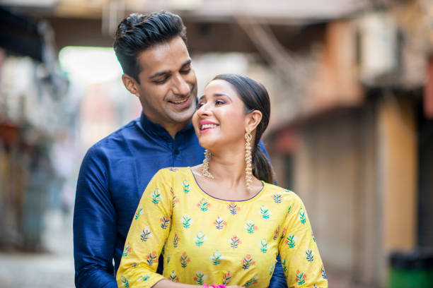 istock Outside Indian couple 1146935856