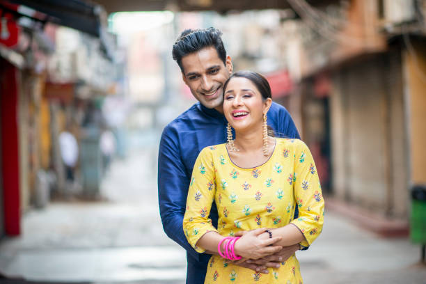 istock Outside Indian couple 1146935864