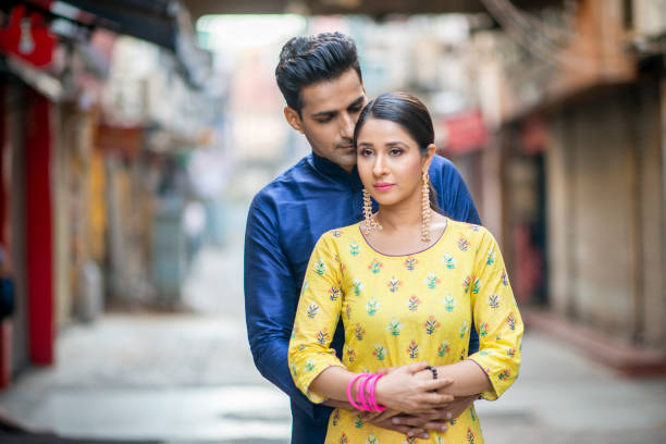 istock Outside Indian couple 1146935868