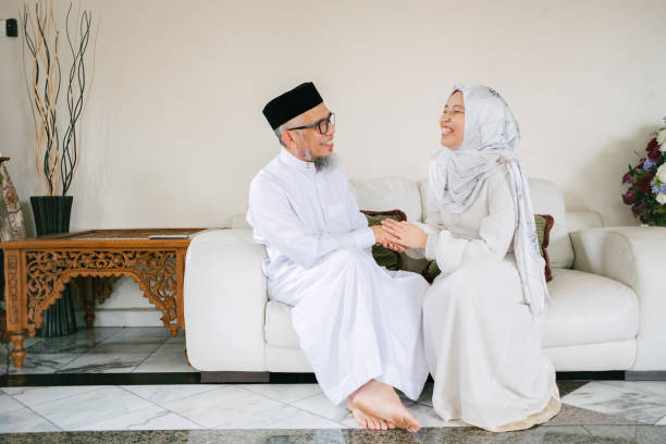 istock Father and Daughter Celebrate Eid Mubarak Together 1146942774