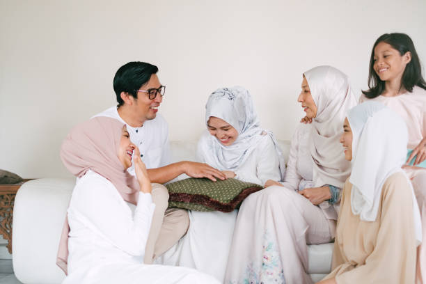 istock Malaysian Family Celebrating Hari Raya Eid Mubarak at Home 1146944358