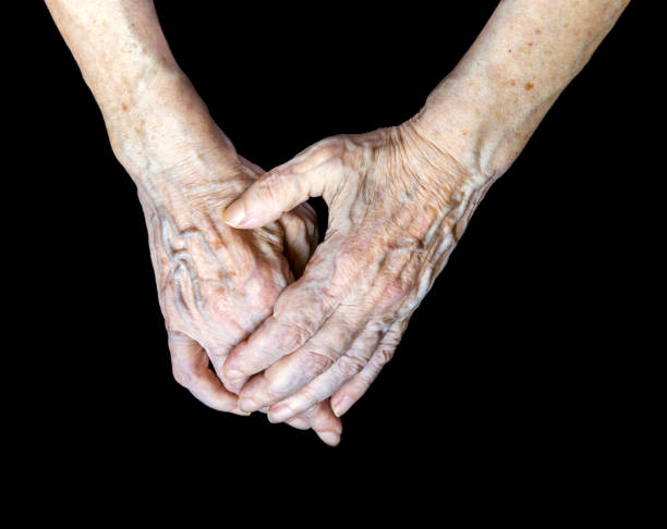 istock Hands of elderly woman 1146947415