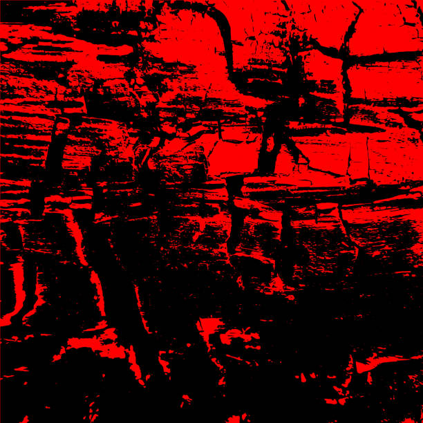 istock Red abstract wood background.A Picture includes wood, lines, spots, dirt, streaks, dotsburnt tree and coal elements. 1146949429