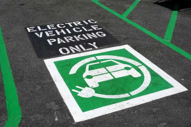electric vehicle charging parking space