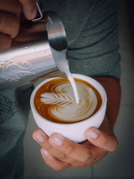 istock Coffee latte art in cafe 1146955119