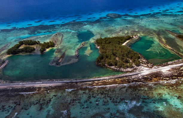 istock Disappearing atoll in French Polynesia 1146959698