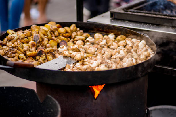 istock grilled mushrooms on a roasting pan 1146961044