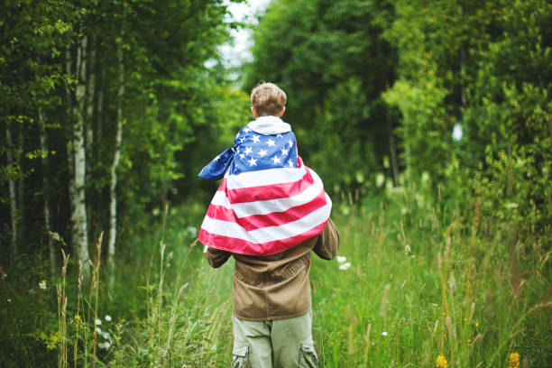 istock Father with son celebrating Independence day 1146963517