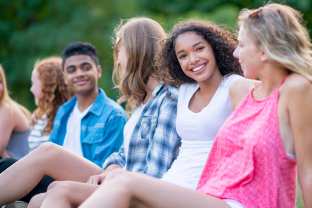 istock Out with friends during summer 1146969620