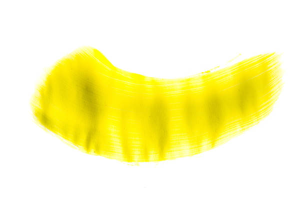 istock yellow watercolor pattern brushstroke isolated on white background 1146972295