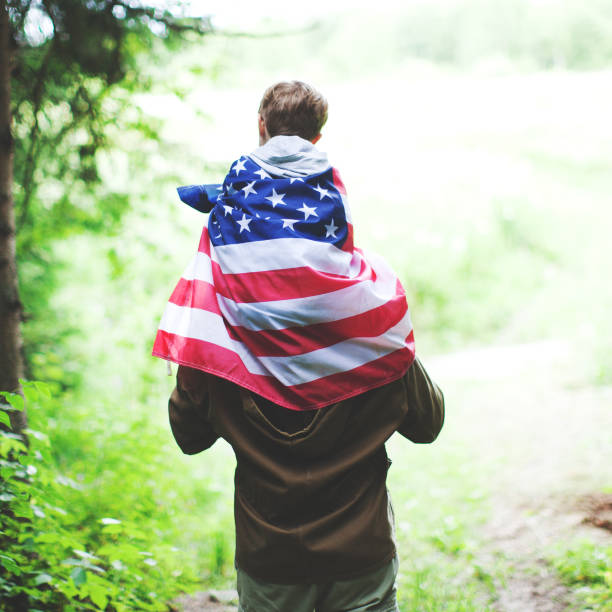 istock Father with son celebrating Independence day 1146973114