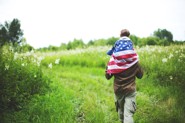istock Father with son celebrating Independence day 1146973116