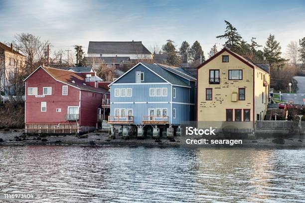 Downtown Coupeville Stock Photo - Download Image Now - Whidbey Island, Washington State, House