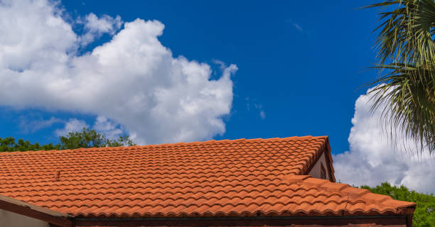 istock New Red Tile Roof Under Blue Skies 1146975608