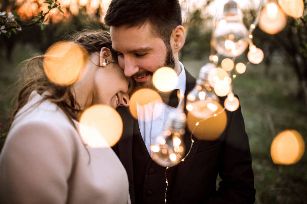 istock Bride and groom in embrace 1146978902