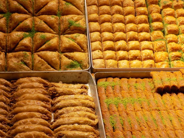 istock Various types of baklava in the pastry shop 1146984868