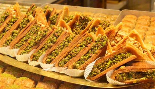 istock Various types of baklava in the pastry shop 1146984899