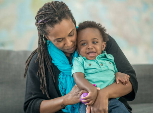 istock Single mother hugs her son 1146986067