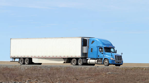 istock Semi Truck On Interstate Delivering Its Load 1146989781
