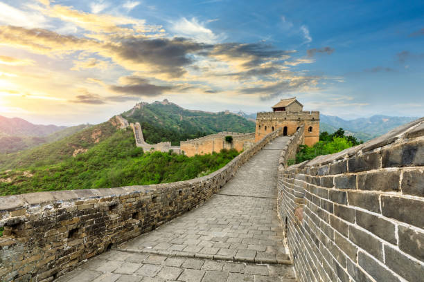 istock The Great Wall of China at sunset 1146994584