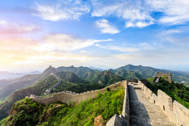 istock The Great Wall of China at sunset 1146994649