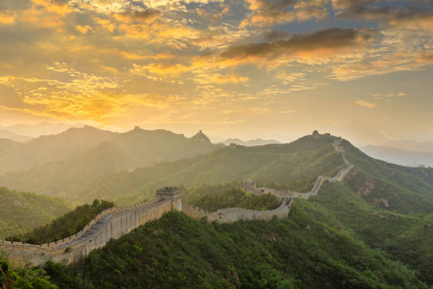 istock The Great Wall of China at sunset 1146994680