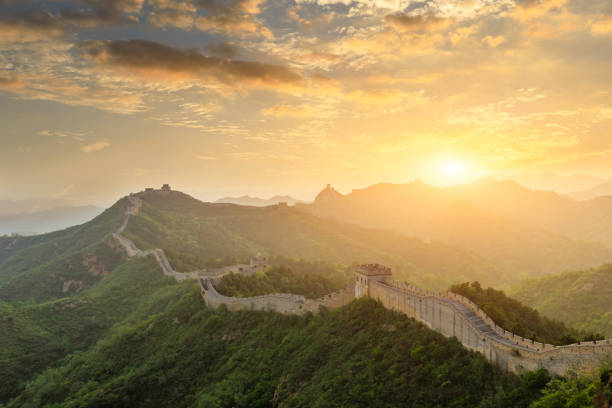 istock The Great Wall of China at sunset 1146994739