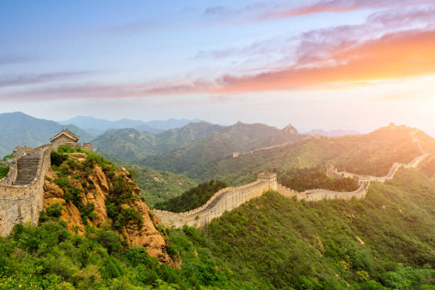istock The Great Wall of China at sunset 1146995217