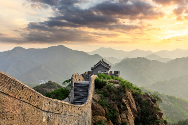 istock The Great Wall of China at sunset 1146995222